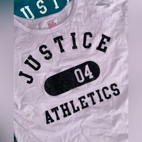 EUC Lot of 3 Justice Gurls Tees Size L (12-14) (2 for $15) - Picture 2 of 4